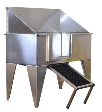 stainless steel dog bath